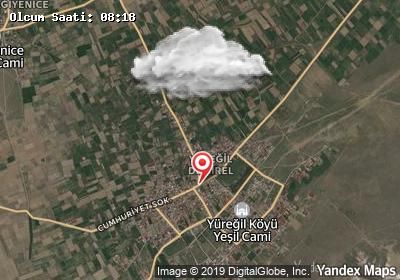 Yüreğil bugünkü hava durumu haritası
