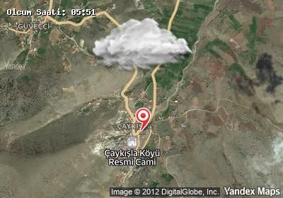 Çaykışla bugünkü hava durumu haritası