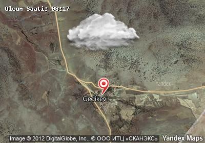 Gedikevi bugünkü hava durumu haritası