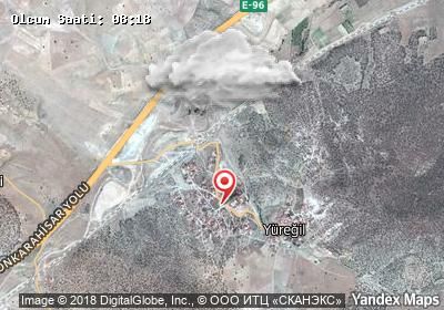 Yüreğil bugünkü hava durumu haritası