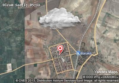 Baraklı bugünkü hava durumu haritası