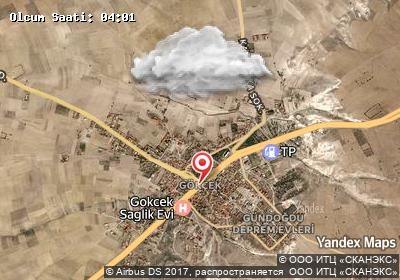 Gökçek bugünkü hava durumu haritası