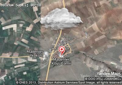 Madenler bugünkü hava durumu haritası