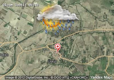 Ürküt bugünkü hava durumu haritası
