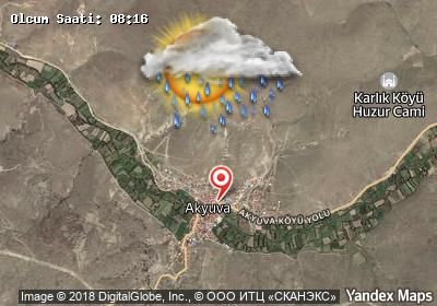 Akyuva bugünkü hava durumu haritası