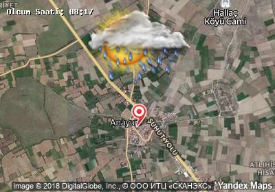 Anayurt bugünkü hava durumu haritası