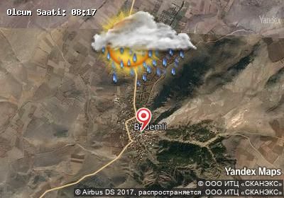 Bademli bugünkü hava durumu haritası