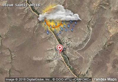 Dadak bugünkü hava durumu haritası