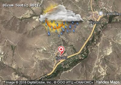 Kavaklı bugünkü hava durumu haritası
