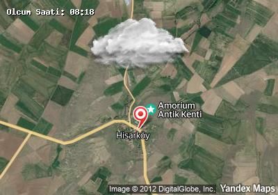 Hisarköy bugünkü hava durumu haritası