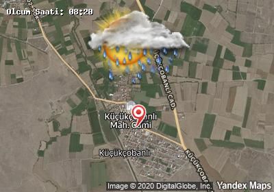 Küçükçobanlı bugünkü hava durumu haritası