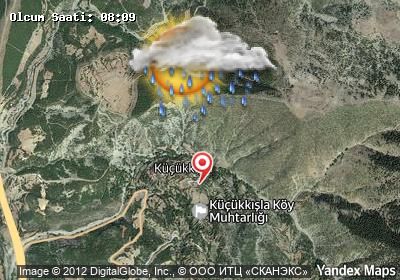 Küçükkışla bugünkü hava durumu haritası