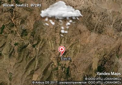 Elecik bugünkü hava durumu haritası
