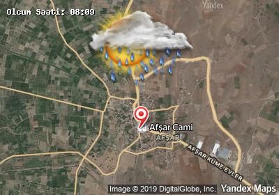 Afşar bugünkü hava durumu haritası
