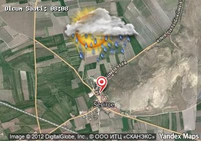 Senirce bugünkü hava durumu haritası
