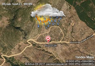 Kuyucak bugünkü hava durumu haritası