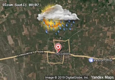 Yassıören bugünkü hava durumu haritası