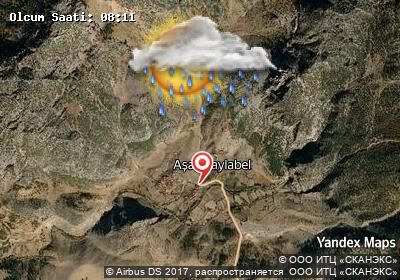 Aşağıyaylabel bugünkü hava durumu haritası