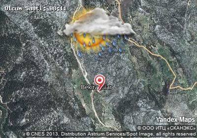 Bekirağalar bugünkü hava durumu haritası