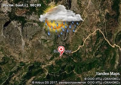 Bucakdere bugünkü hava durumu haritası