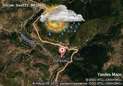 Darıbükü bugünkü hava durumu haritası