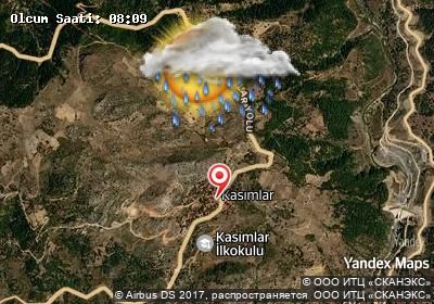 Kasımlar bugünkü hava durumu haritası