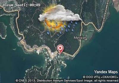 Melikler bugünkü hava durumu haritası