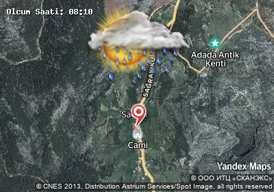 Sağrak bugünkü hava durumu haritası