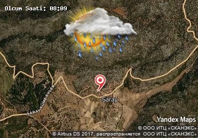 Saray bugünkü hava durumu haritası