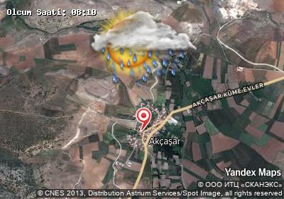 Akçaşar bugünkü hava durumu haritası