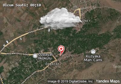 Özbayat bugünkü hava durumu haritası