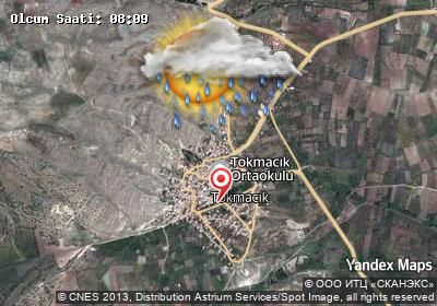 Tokmacık bugünkü hava durumu haritası