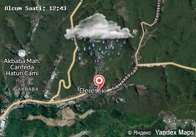 Dereseki hava durumu haritası