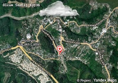 Elmalı hava durumu haritası