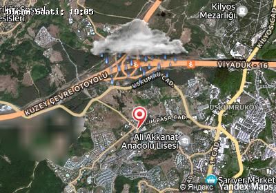 Uskumruköy hava durumu haritası