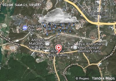 Ahmetli hava durumu haritası