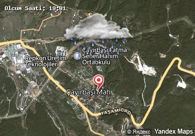 Çayırbaşı hava durumu haritası