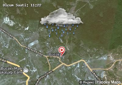 Bucaklı hava durumu haritası