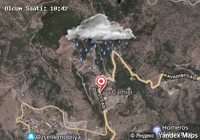 Çamiçi hava durumu haritası