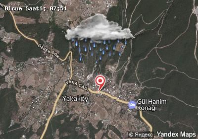 Yakaköy hava durumu haritası
