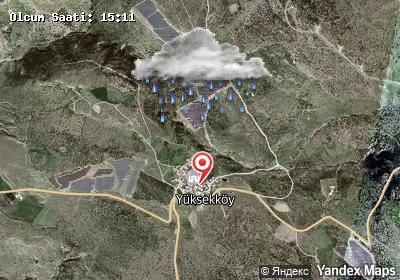 Yüksekköy hava durumu haritası