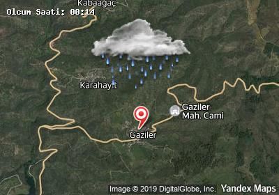 Gaziler hava durumu haritası