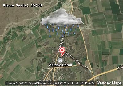 Aziziye hava durumu haritası