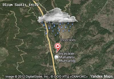 İncecikler hava durumu haritası