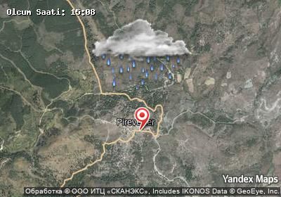 Pireveliler hava durumu haritası