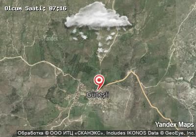 Güneşli hava durumu haritası