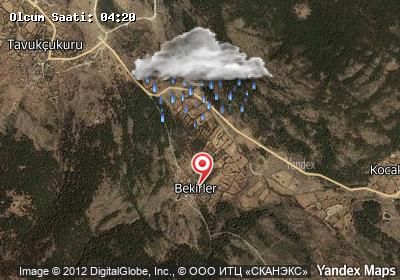 Bekirler hava durumu haritası