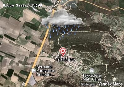 Tekkedere hava durumu haritası