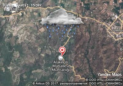 Alakeçili hava durumu haritası