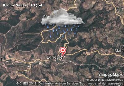 Eğridere hava durumu haritası